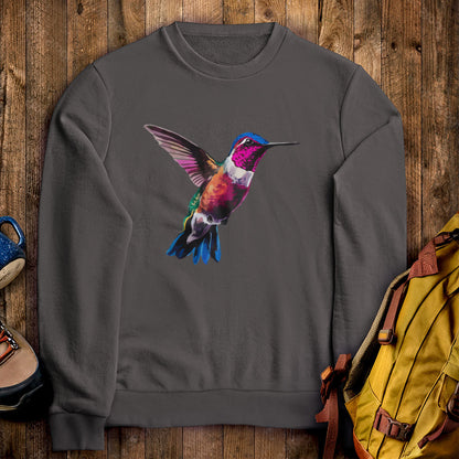 Painted Hummingbird Crewneck Sweatshirt