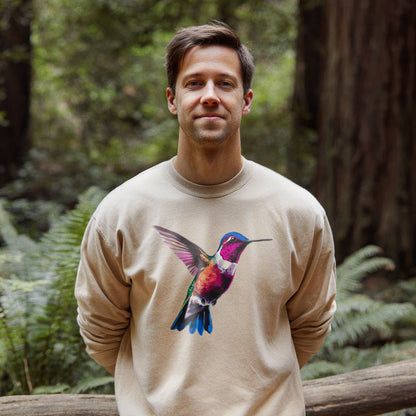 Painted Hummingbird Crewneck Sweatshirt