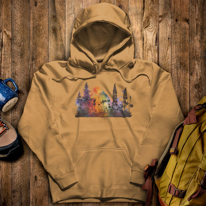 Watercolor Hypercolor Mountains Hoodie