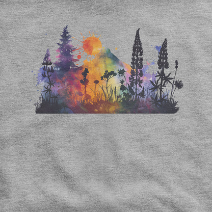 Watercolor Hypercolor Mountains Hoodie