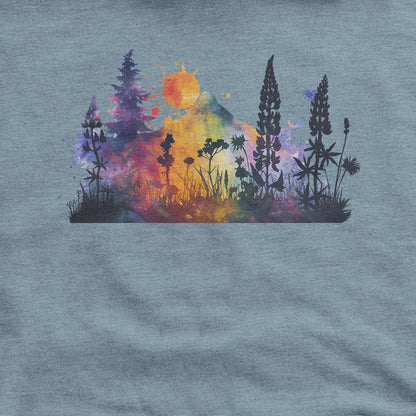 Watercolor Hypercolor Mountains Hoodie