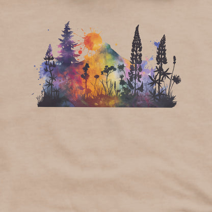 Watercolor Hypercolor Mountains Crewneck Sweatshirt