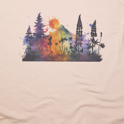 Watercolor Hypercolor Mountains T-Shirt