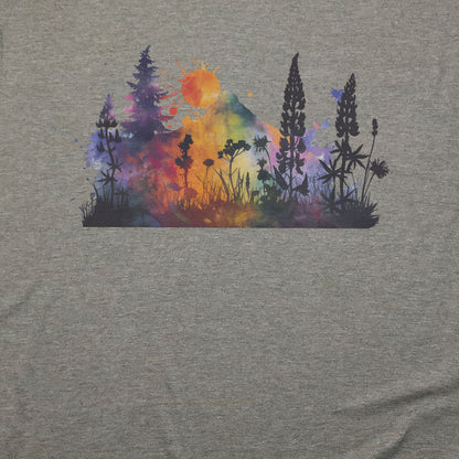 Watercolor Hypercolor Mountains T-Shirt