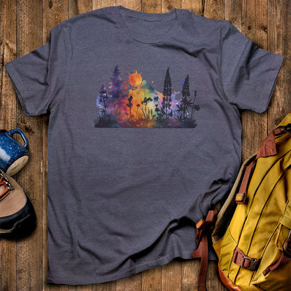 Watercolor Hypercolor Mountains T-Shirt