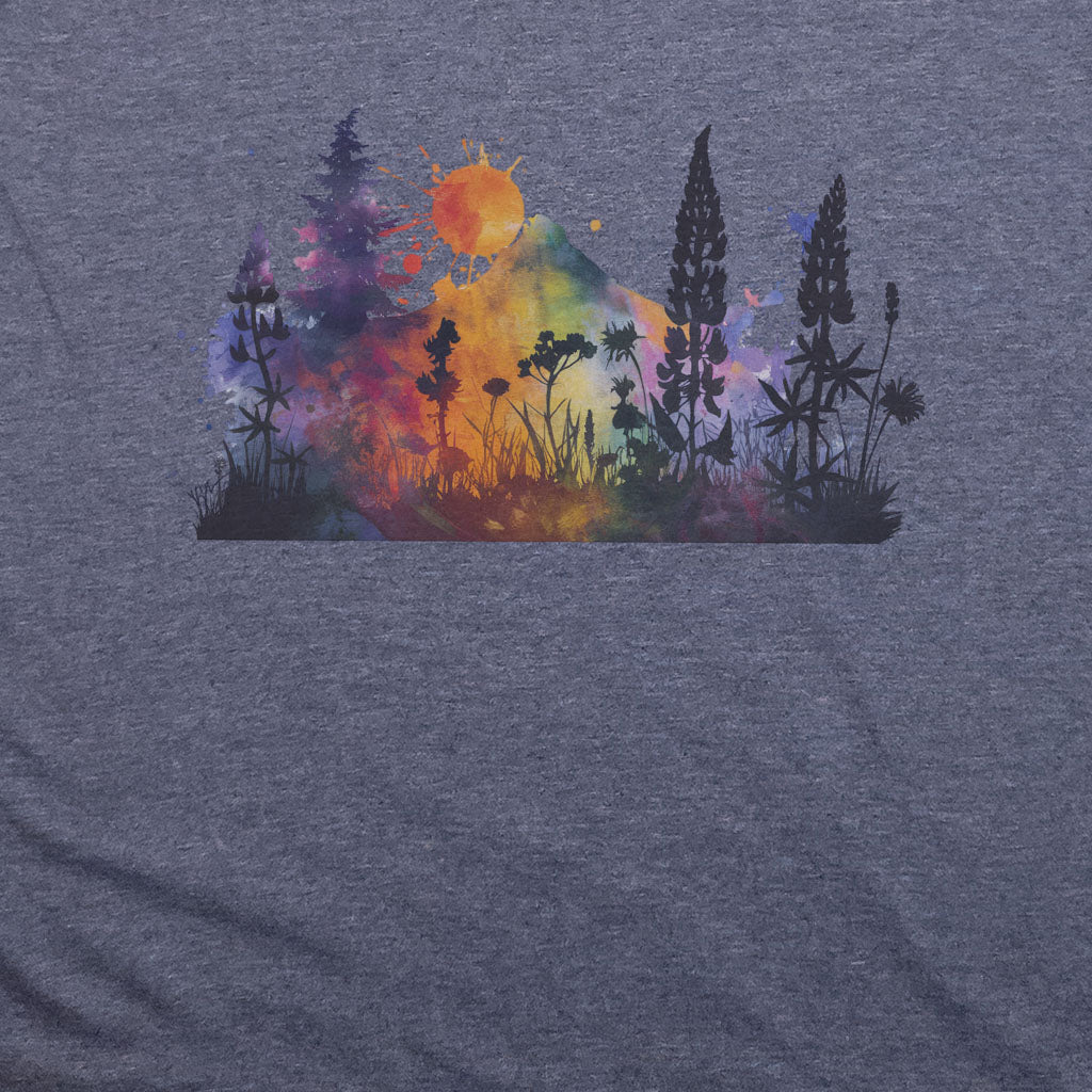 Watercolor Hypercolor Mountains T-Shirt