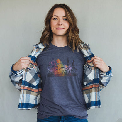 Watercolor Hypercolor Mountains T-Shirt