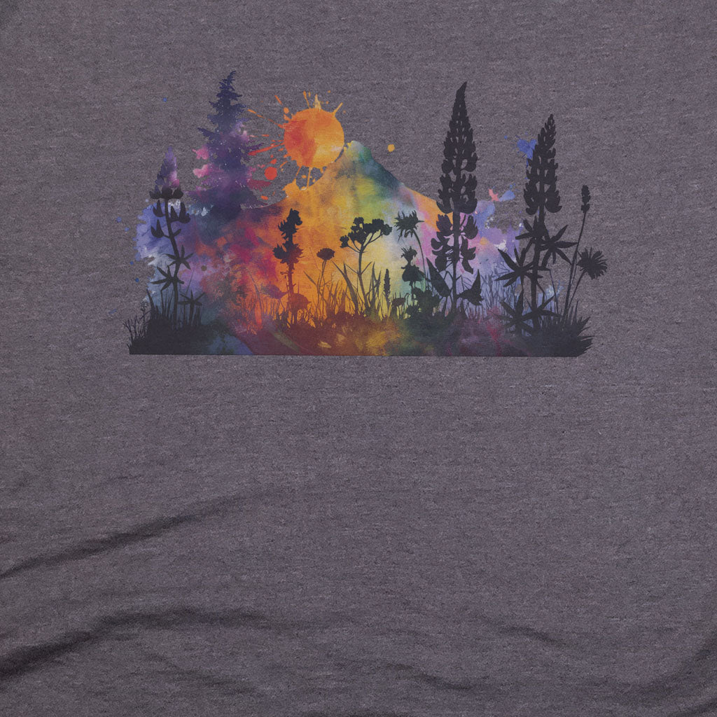 Watercolor Hypercolor Mountains T-Shirt