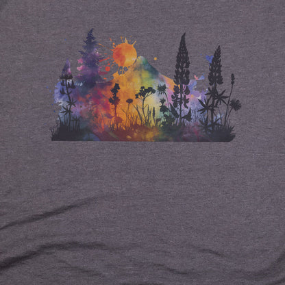 Watercolor Hypercolor Mountains T-Shirt