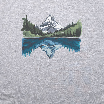 Painted Mountain Lake Reflection T-Shirt