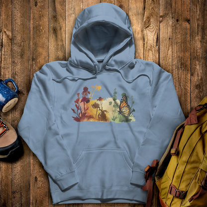 Watercolor Monarch Meadow Hoodie