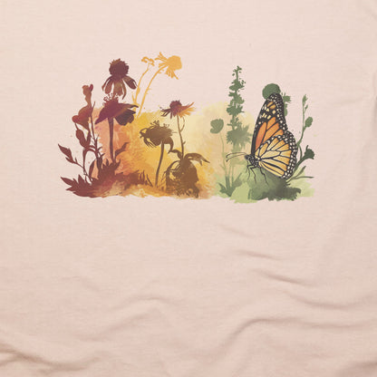 Watercolor Monarch Meadow T-Shirt