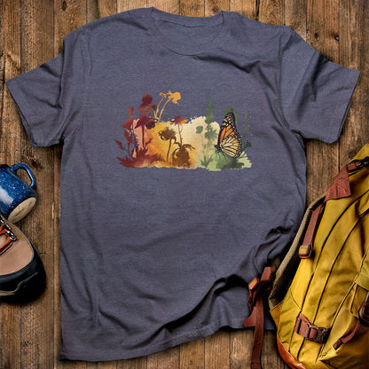 Watercolor Monarch Meadow T-Shirt