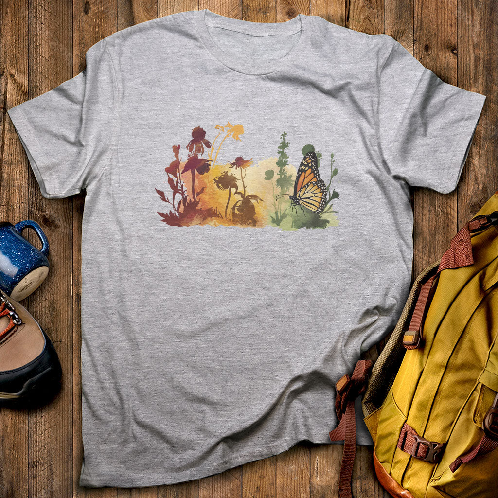 Watercolor Monarch Meadow T-Shirt