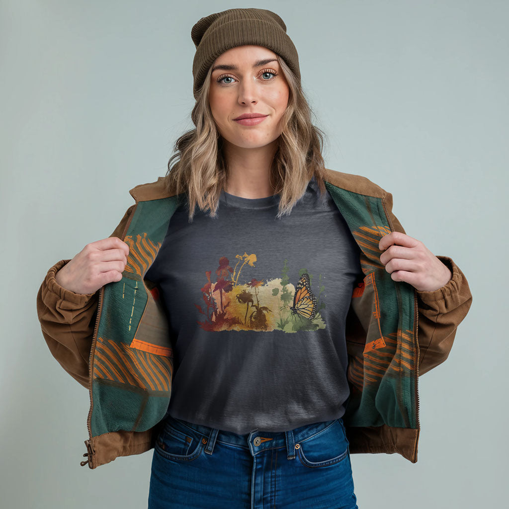 Watercolor Monarch Meadow T-Shirt