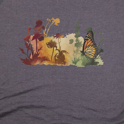 Watercolor Monarch Meadow T-Shirt