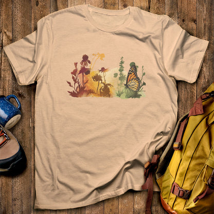 Watercolor Monarch Meadow T-Shirt