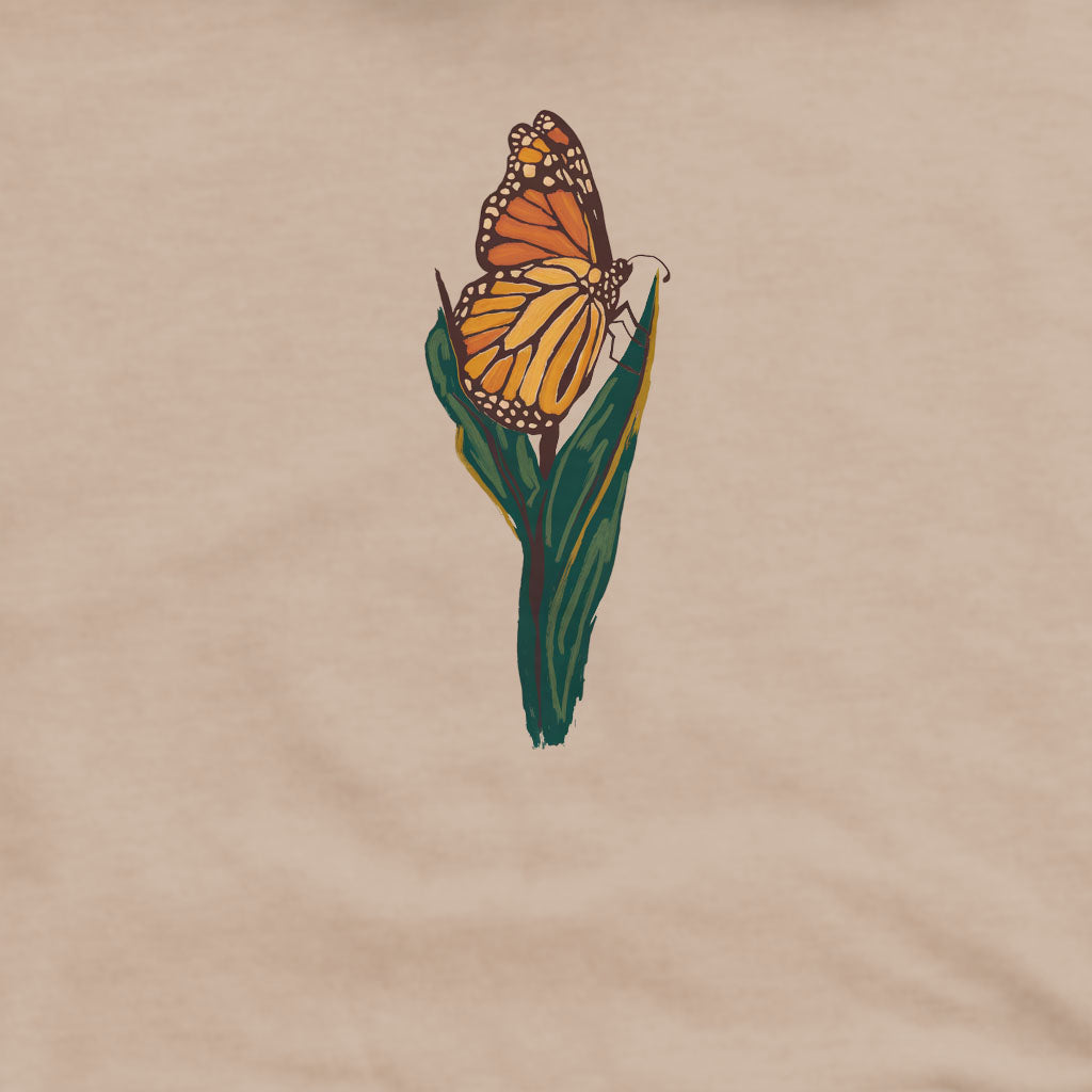 Painted Monarch Butterfly Crewneck Sweatshirt