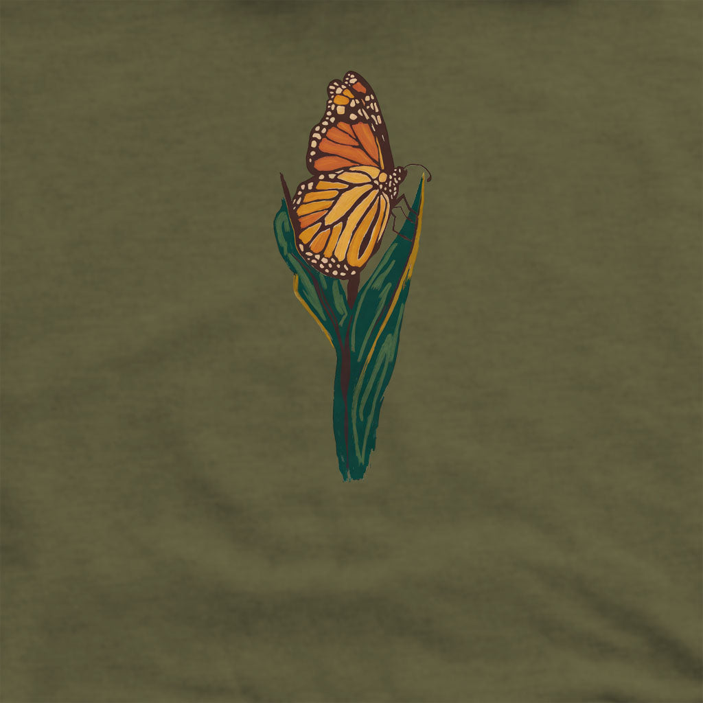 Painted Monarch Butterfly Crewneck Sweatshirt