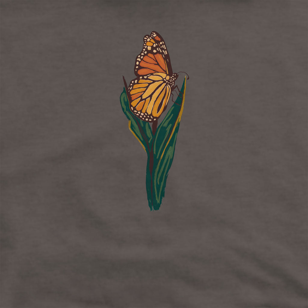 Painted Monarch Butterfly Crewneck Sweatshirt