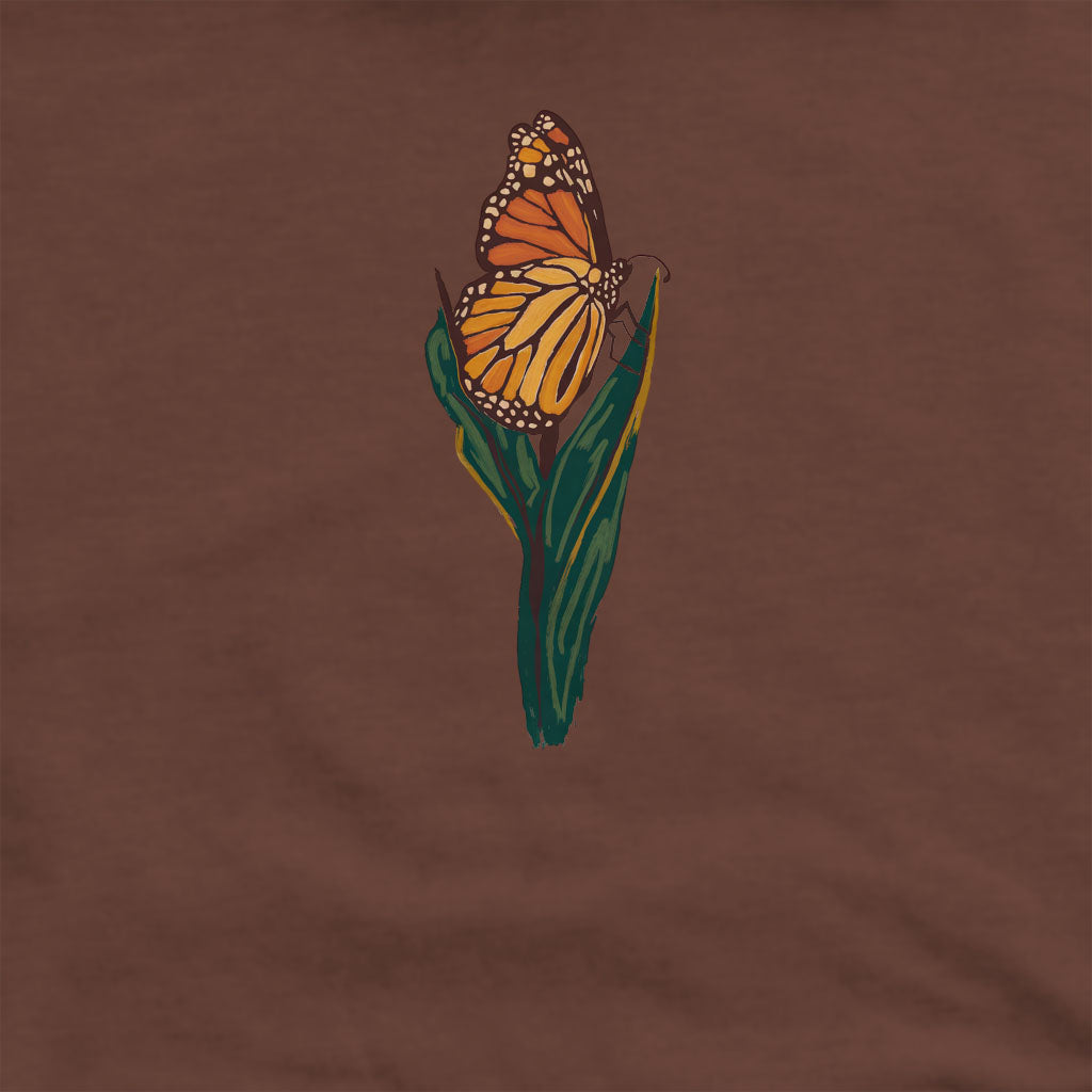 Painted Monarch Butterfly Crewneck Sweatshirt