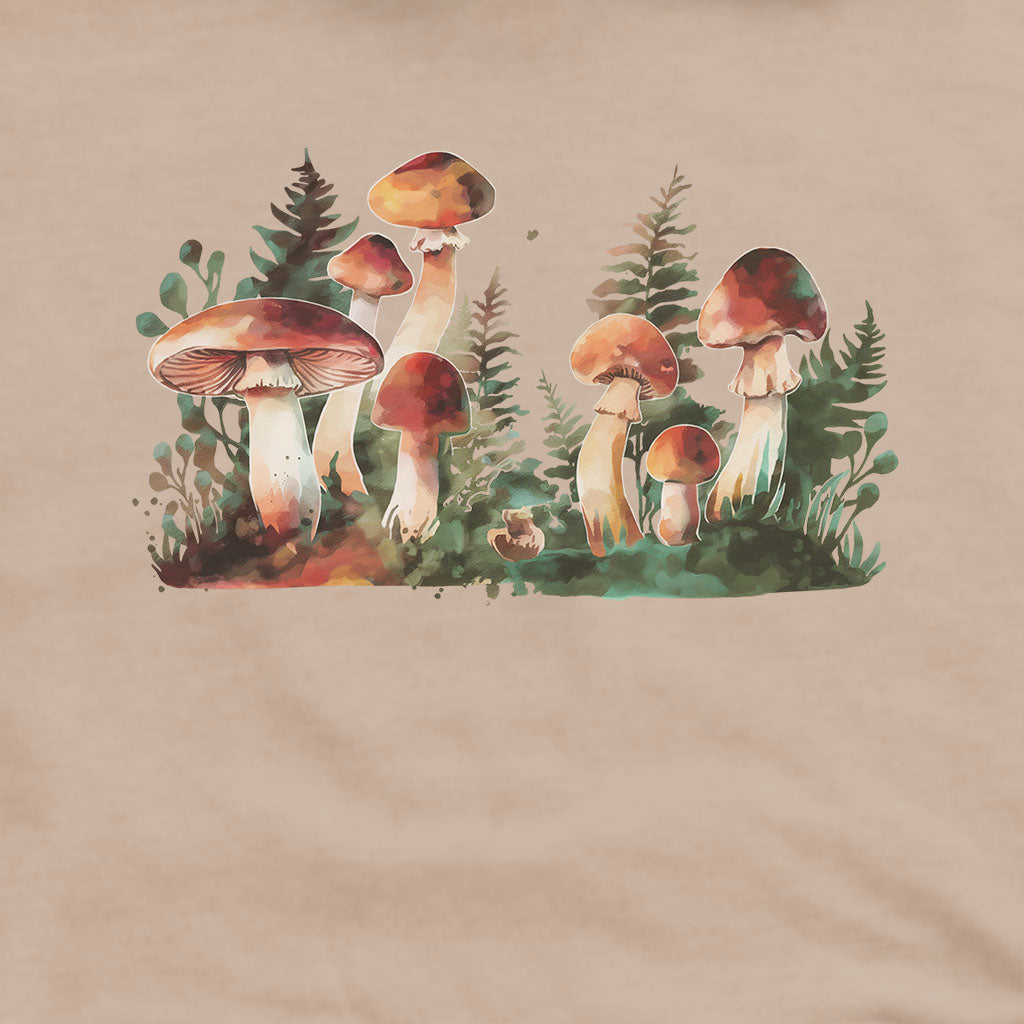 Watercolor Mushroom Patch Hoodie