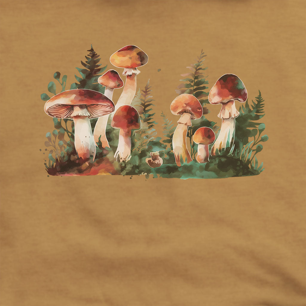 Watercolor Mushroom Patch Hoodie