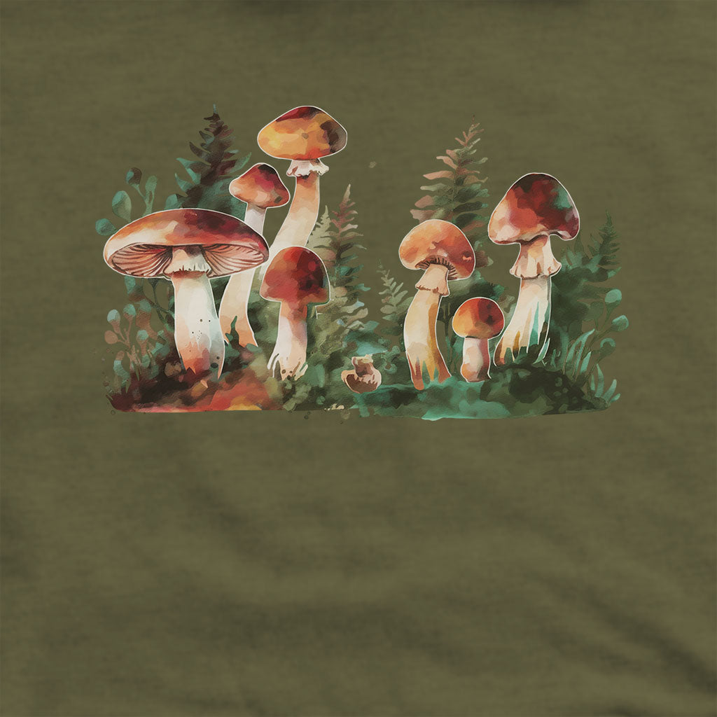 Watercolor Mushroom Patch Hoodie
