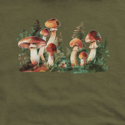 Watercolor Mushroom Patch Hoodie