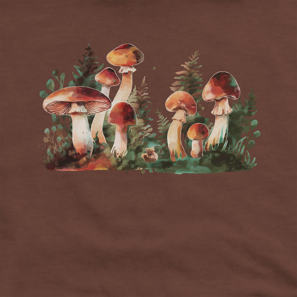 Watercolor Mushroom Patch Hoodie