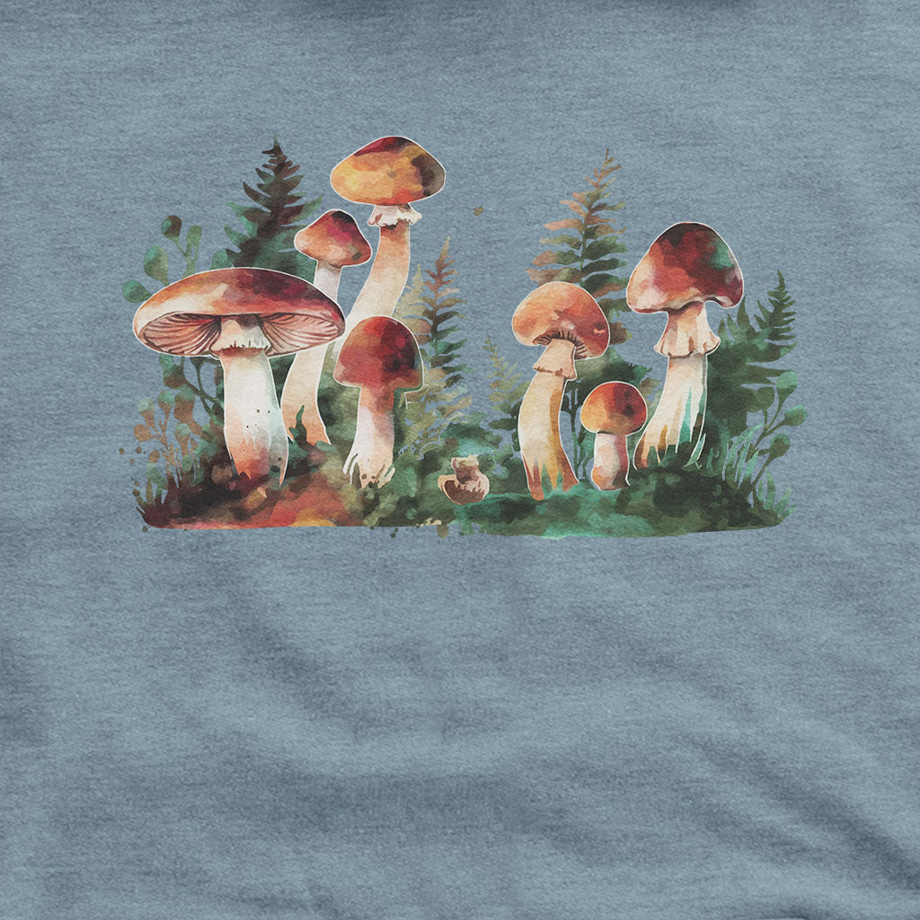 Watercolor Mushroom Patch Hoodie