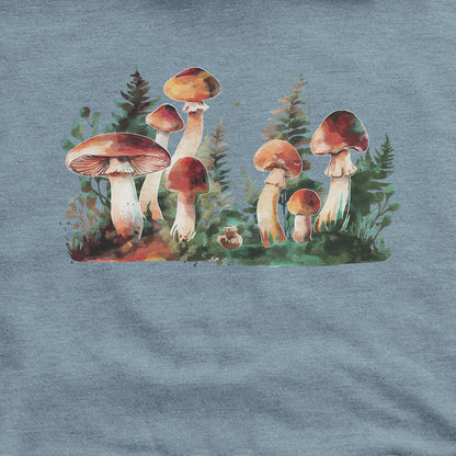 Watercolor Mushroom Patch Hoodie