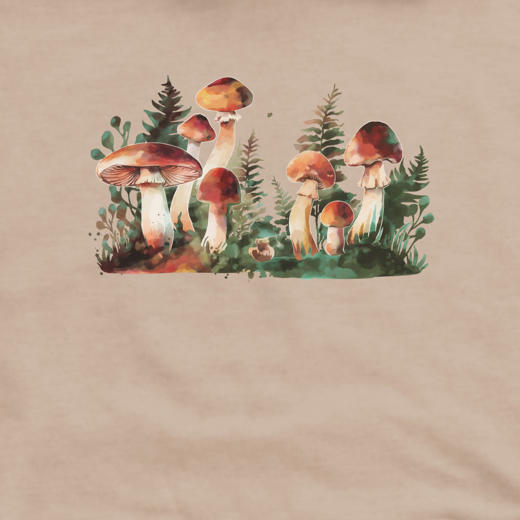 Watercolor Mushroom Patch Crewneck Sweatshirt