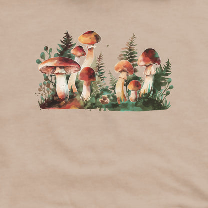 Watercolor Mushroom Patch Crewneck Sweatshirt