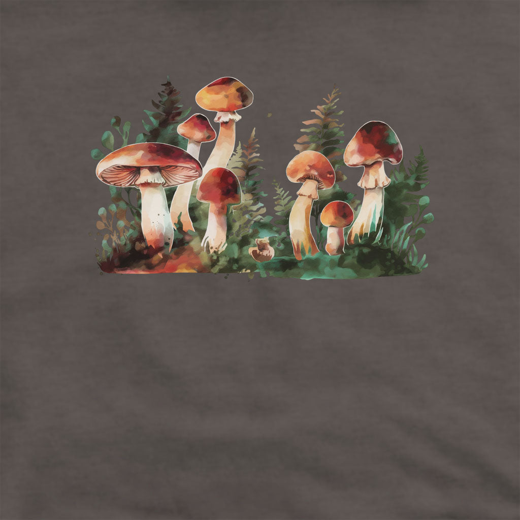 Watercolor Mushroom Patch Crewneck Sweatshirt
