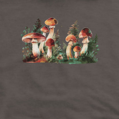 Watercolor Mushroom Patch Crewneck Sweatshirt