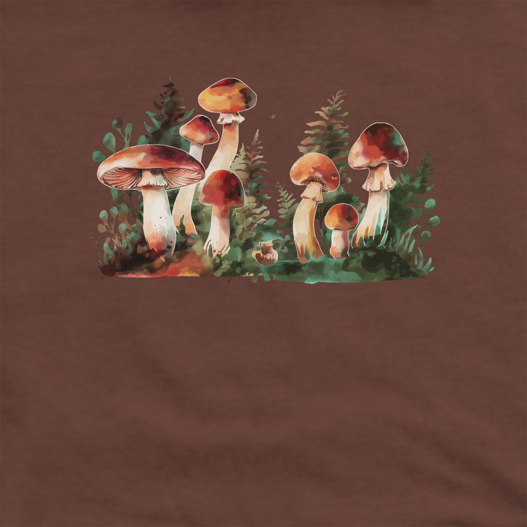 Watercolor Mushroom Patch Crewneck Sweatshirt
