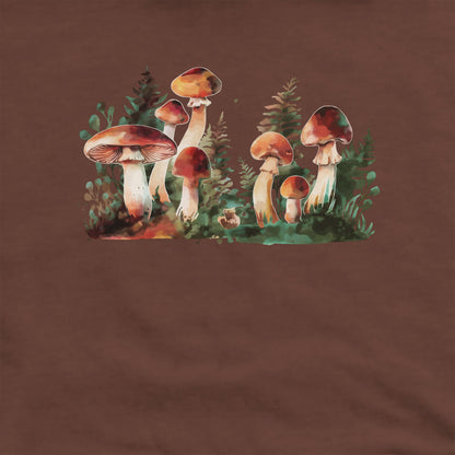 Watercolor Mushroom Patch Crewneck Sweatshirt