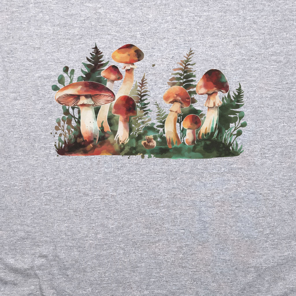 Watercolor Mushroom Patch Crewneck Sweatshirt