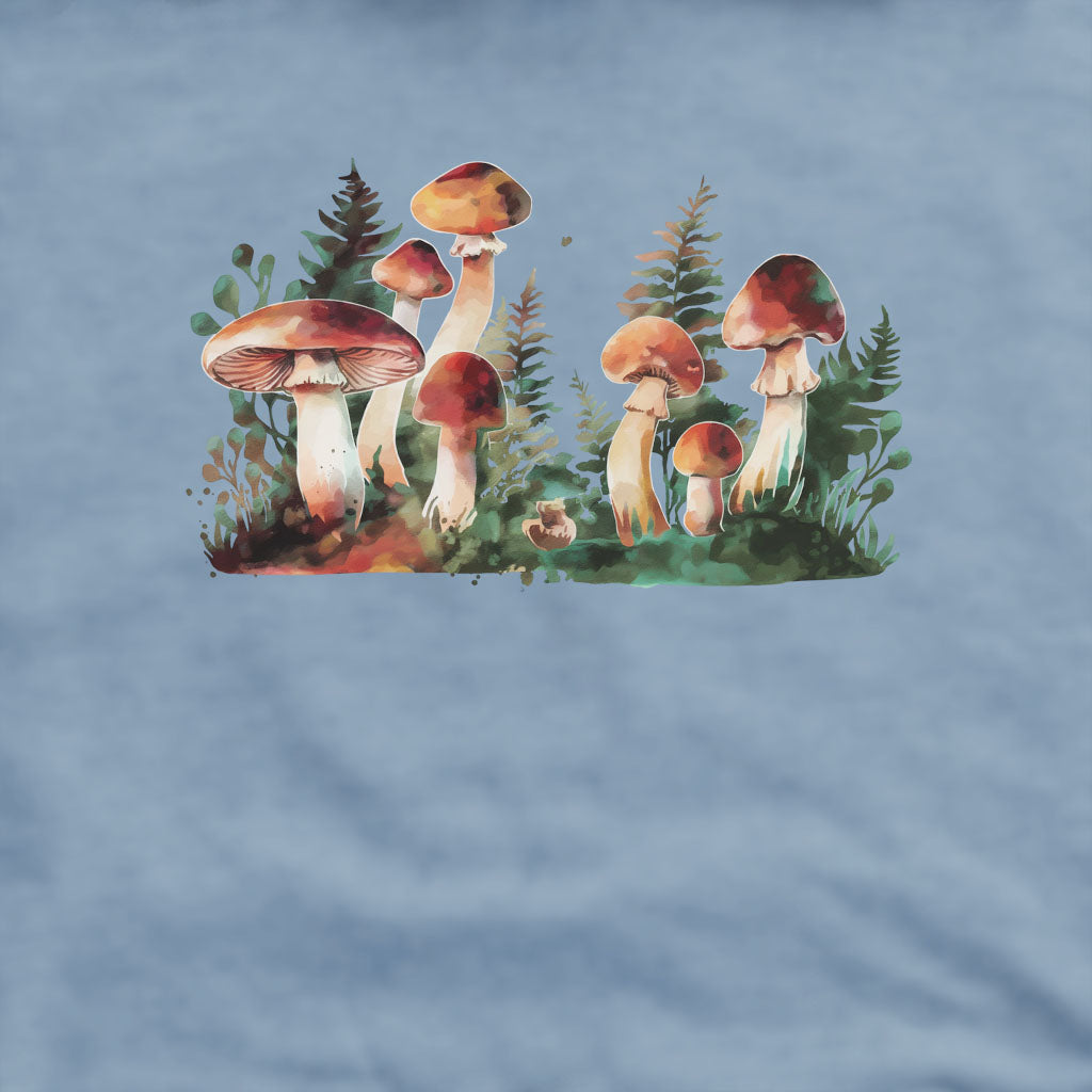 Watercolor Mushroom Patch Crewneck Sweatshirt