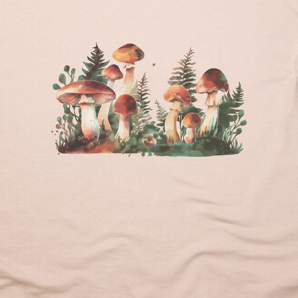 Watercolor Mushroom Patch T-Shirt