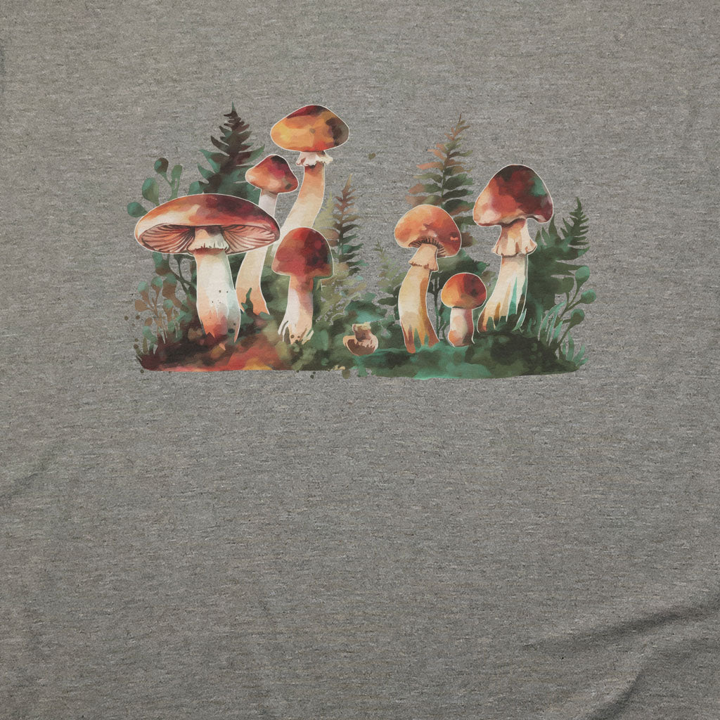 Watercolor Mushroom Patch T-Shirt