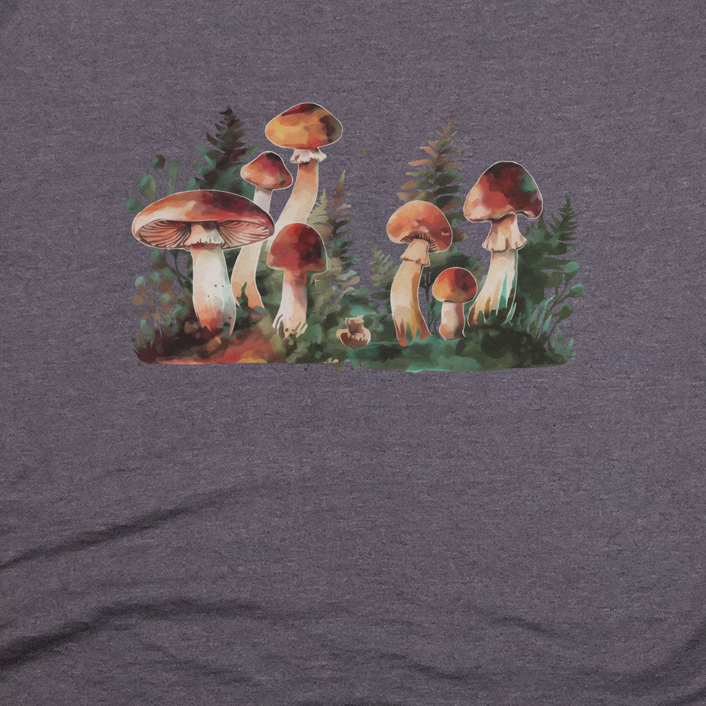 Watercolor Mushroom Patch T-Shirt