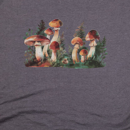 Watercolor Mushroom Patch T-Shirt