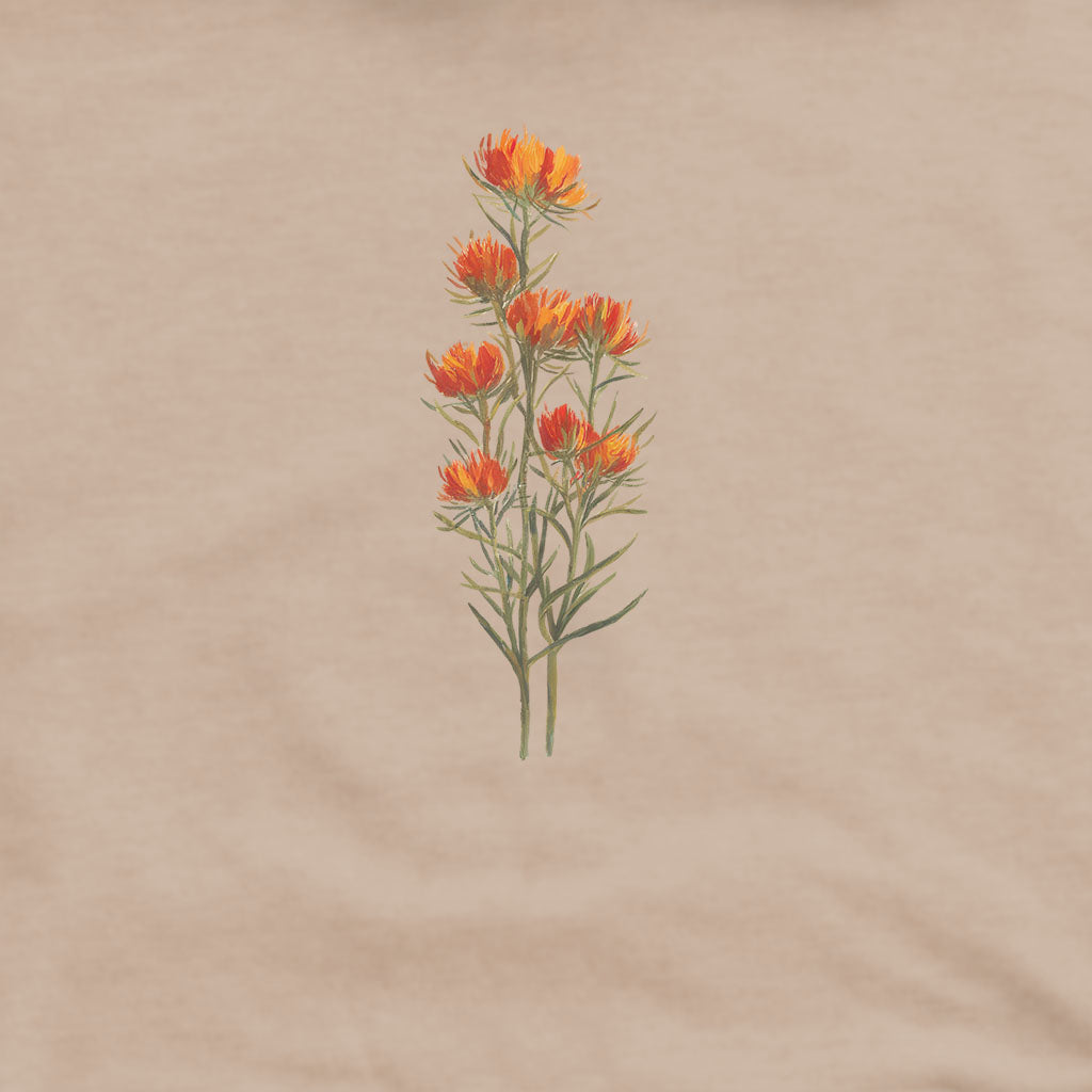 Painted Indian Paintbrush Hoodie