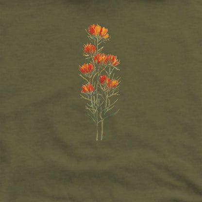 Painted Indian Paintbrush Hoodie