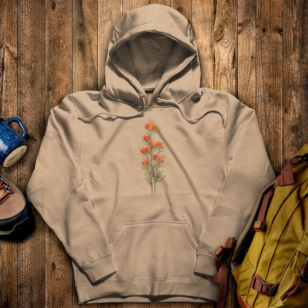 Painted Indian Paintbrush Hoodie