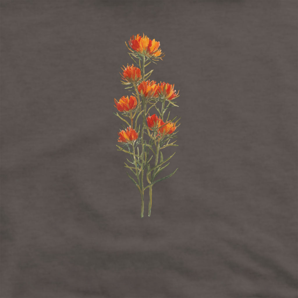 Painted Indian Paintbrush Crewneck Sweatshirt