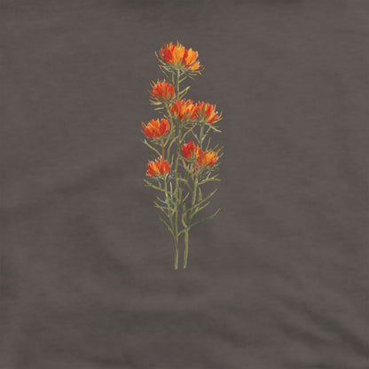 Painted Indian Paintbrush Crewneck Sweatshirt