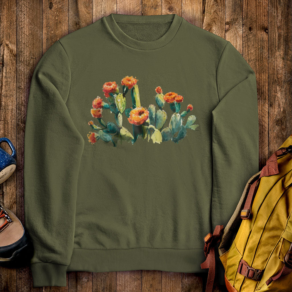 Painted Paddle Cactus Crewneck Sweatshirt
